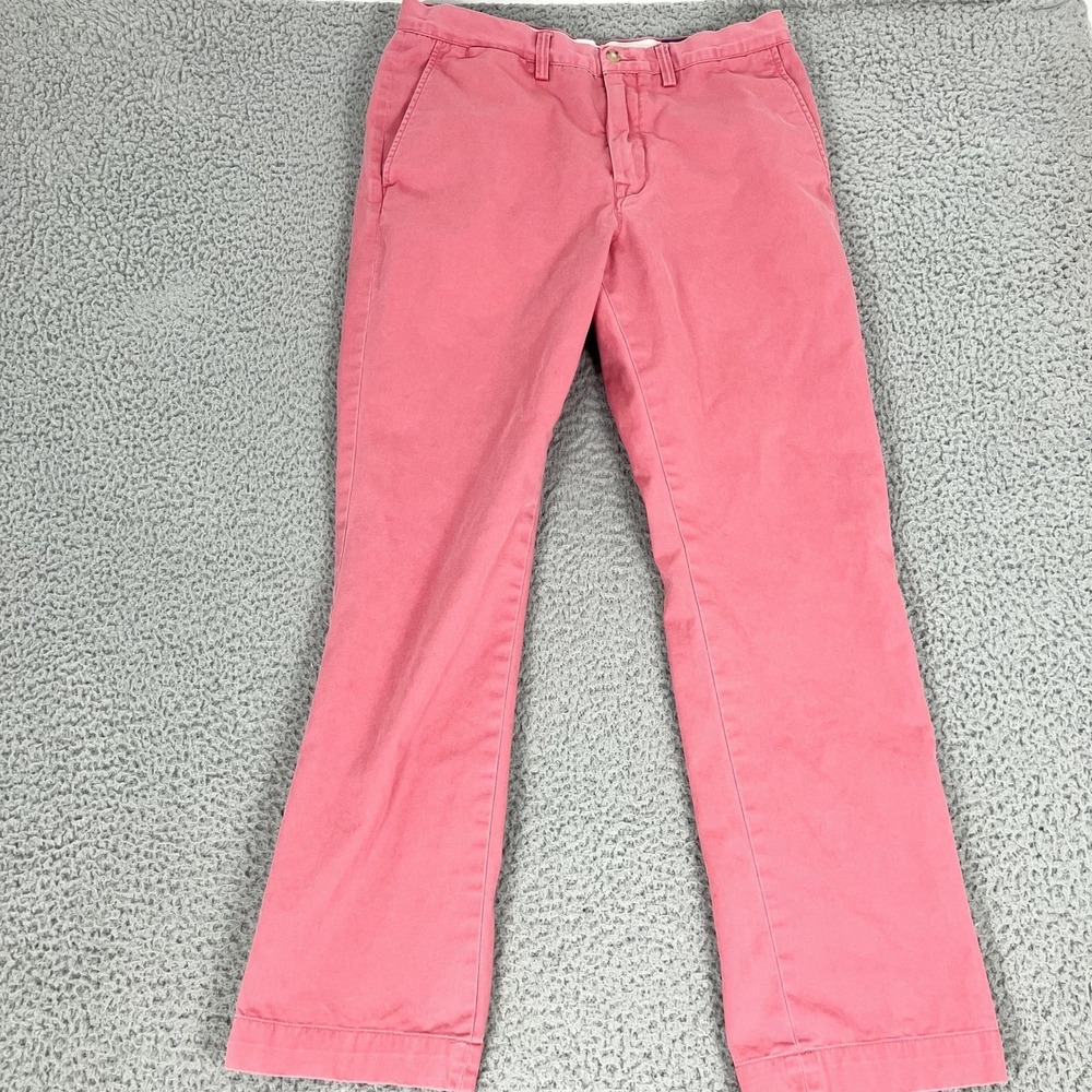 Polo Ralph Lauren Pants Mens 32x32 Pink Polo Chino Classic Fit Casual Twill